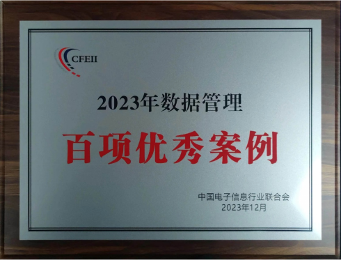 Z6尊龙荣获“2023年数据管理百项优秀案例奖”
